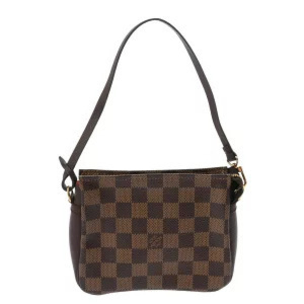 Louis Vuitton Damier Trousse Makeup Brown Canvas Accessory Pouch
